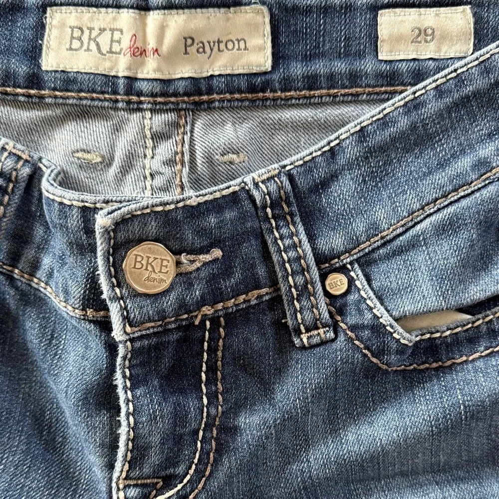 BKE Classic Straight Leg Jeans in Blue - Picture 2 of 3